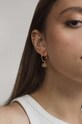 Stříbrné pozlacené náušnice ANIA KRUK Hippie SSIKS1590Z zlatá ZA00