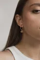 Ασημένια επιχρυσωμένα σκουλαρίκια ANIA KRUK Hippie χρυσαφί