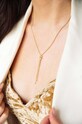 Серебряное колье с позолотой ANIA KRUK Oval SLTNS1040Z золотой ZA00