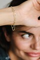 Серебряный браслет с позолотой ANIA KRUK SUGAR SMVAS1424Z золотой ZA00