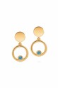 Ασημένια επιχρυσωμένα σκουλαρίκια ANIA KRUK SUGAR ασήμι χρυσαφί STNKC0654Z
