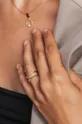 Срібний перстень з позолотою ANIA KRUK SUGAR  Срібло покрите золотом 999 проби, Цирконій