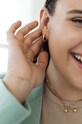 Strieborné pozlátené náušnice ANIA KRUK TRENDY SLTKS2400Z zlatá ZA00