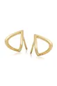 χρυσαφί Επιχρυσωμένα σκουλαρίκια ANIA KRUK TRENDY Γυναικεία