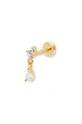 χρυσαφί Επιχρυσωμένο ασημένιο σκουλαρίκι ANIA KRUK ROCK IT Γυναικεία
