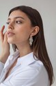 Аксесуари Срібні сережки з позолотою ANIA KRUK Glamour SMVKS0100Z золотий