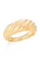 zlatna Srebrni prsten pokriven zlatom ANIA KRUK VINTAGE Ženski