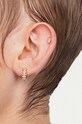 Doplňky Pozlacené stříbrné náušnice ANIA KRUK ROCK IT SRUKC1832Z zlatá