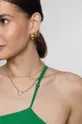 χρυσαφί Ασημένια επιχρυσωμένα σκουλαρίκια ANIA KRUK TRENDY
