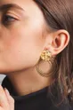 Ασημένια επιχρυσωμένα σκουλαρίκια ANIA KRUK VINTAGE χρυσαφί