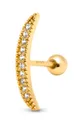 χρυσαφί Επιχρυσωμένο ασημένιο σκουλαρίκι ANIA KRUK ROCK IT Γυναικεία