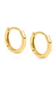 χρυσαφί Ασημένια επιχρυσωμένα σκουλαρίκια ANIA KRUK TRENDY Γυναικεία