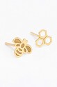 Χρυσά σκουλαρίκια ANIA KRUK BELIEVE ZALKZ1000 χρυσαφί ZA00