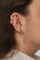 Срібні сережки з позолотою ANIA KRUK HIPPIE золотий SMRKC1262Z