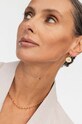 Аксесуари Срібні сережки з позолотою ANIA KRUK VINTAGE SJDKN0189Z золотий