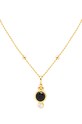 Серебряное колье с позолотой ANIA KRUK OVAL серебро золотой SJDNC0211Z