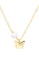 ANIA KRUK collana in argento placcato oro BELIEVE pietra naturale oro SJDNP0262Z