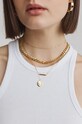 Doplňky Pozlacený stříbrný náhrdelník ANIA KRUK TRENDY SMVNS1080Z zlatá
