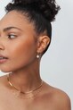 Срібні сережки з позолотою ANIA KRUK GLAMOUR золотий SMVKC1772Z