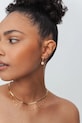 Pozlacené stříbrné náušnice ANIA KRUK GLAMOUR zlatá SMVKC1772Z