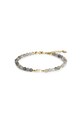 Strieborný pozlátený náramok ANIA KRUK SUMMER striebro sivá SAKAN2883Z