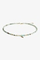 Strieborný pozlátený náhrdelník ANIA KRUK SUMMER SAKNN2634Z zelená ZA00