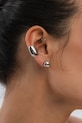 Accesorii ANIA KRUK cercei de argint OVAL SSIKS0840 argintiu