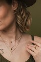 ANIA KRUK naszyjnik srebrny pozłacany ROMANTICA SMINS0350Z złoty