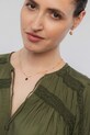 Akcesoria ANIA KRUK naszyjnik srebrny pozłacany OVAL SSINC1131Z złoty