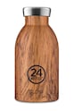 24bottles - Termo fľaša Clima Sequoia Wood 330ml hnedá Clima.330.Sequoia.Wood