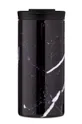 czarny 24bottles kubek termiczny Travel Tumbler Black Marble 600ml Unisex
