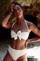 MUUV. bikini felső Bow Bandeau melltartó merevítő nélkül fehér biustonosz.BOW.BANDEAU