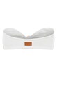 MUUV. bikini felső Bow Bandeau fehér biustonosz.BOW.BANDEAU