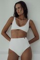 MUUV. sutien de baie BRALETTE WAFFLE moale alb BRALETTE.WAFFLE.coconut