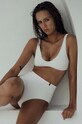 Ρούχα Bikini top MUUV. BRALETTE WAFFLE BRALETTE.WAFFLE.coconut λευκό