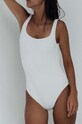 MUUV. costum de baie dintr-o bucată CLASSIC OPENBACK WAFFLE kostium.OPEN.WAF.coconu alb ZA00