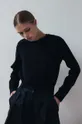 črna Majica z dolgimi rokavi MUUV. Ženski