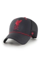 črna Kapa s šiltom 47brand Epl Liverpool Unisex