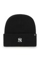 Шапка 47 brand Mlb New York Yankees аплікація чорний B.BRNCK17ACE.BKB