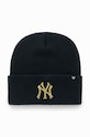 Шапка 47 brand Mlb New York Yankees аппликация тёмно-синий B.HYMKM17ACE.NYA