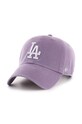 47brand șapcă de baseball din bumbac Mlb Los Angeles Dodgers bumbac violet B.RGW12GWSNL.IIB