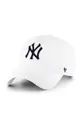 білий Бавовняна бейсболка 47 brand Mlb New York Yankees Unisex