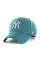 turkusowy 47brand czapka z daszkiem bawełniana MLB New York Yankees Unisex