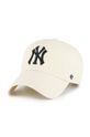 kremowy 47brand czapka z daszkiem bawełniana MLB New York Yankees Unisex