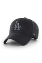 czarny 47brand czapka z daszkiem bawełniana MLB Los Angeles Dodgers Unisex