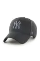 μαύρο Βαμβακερό καπέλο του μπέιζμπολ 47 brand Mlb New York Yankees Unisex