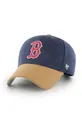 σκούρο μπλε Βαμβακερό καπέλο 47 brand Mlb Boston Red Sox Unisex