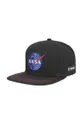 μαύρο Βαμβακερό καπέλο του μπέιζμπολ Capslab X Nasa Unisex