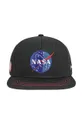Capslab czapka z daszkiem bawełniana X NASA czarny