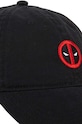 Бавовняна бейсболка Capslab Marvel x CL.MAR6.1.CD.DEA чорний ZA00